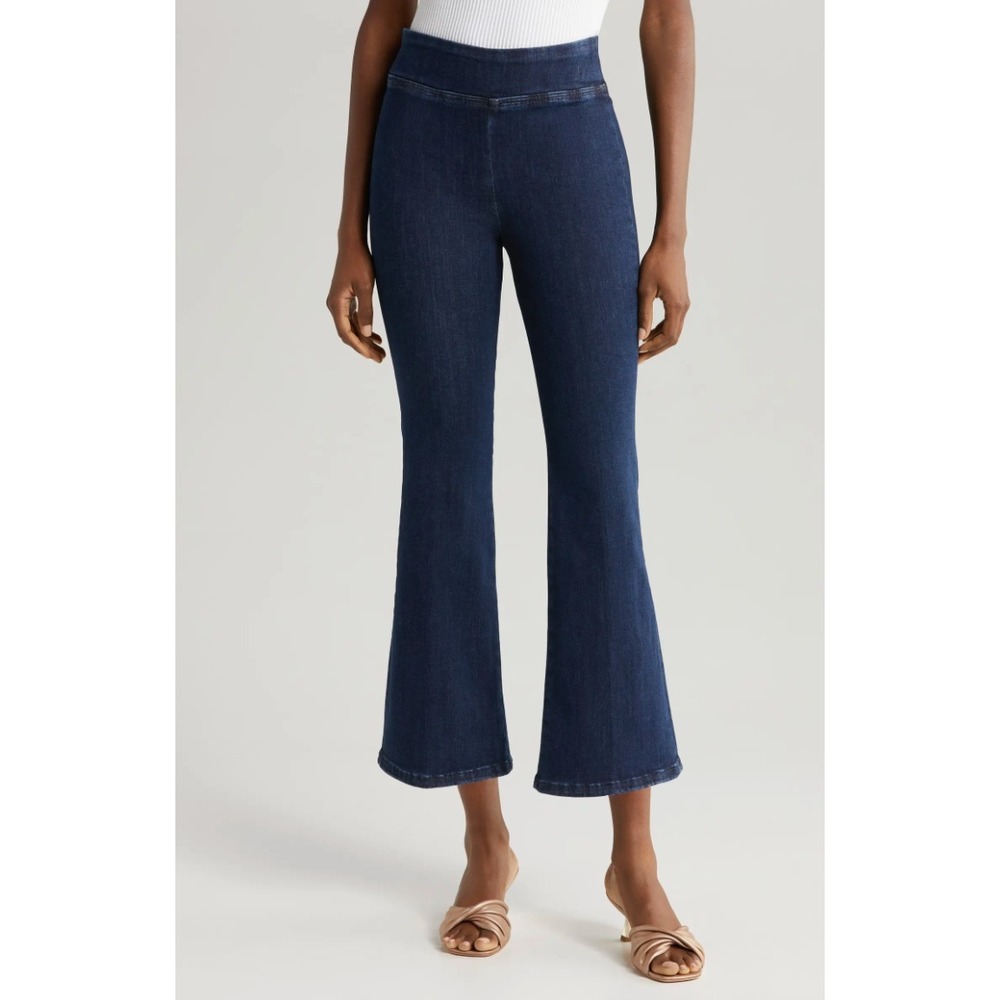 Frame Jetset Crop Mini Boot Jeans Women's 1 Stretch Pull Dark Blue Wash Keller